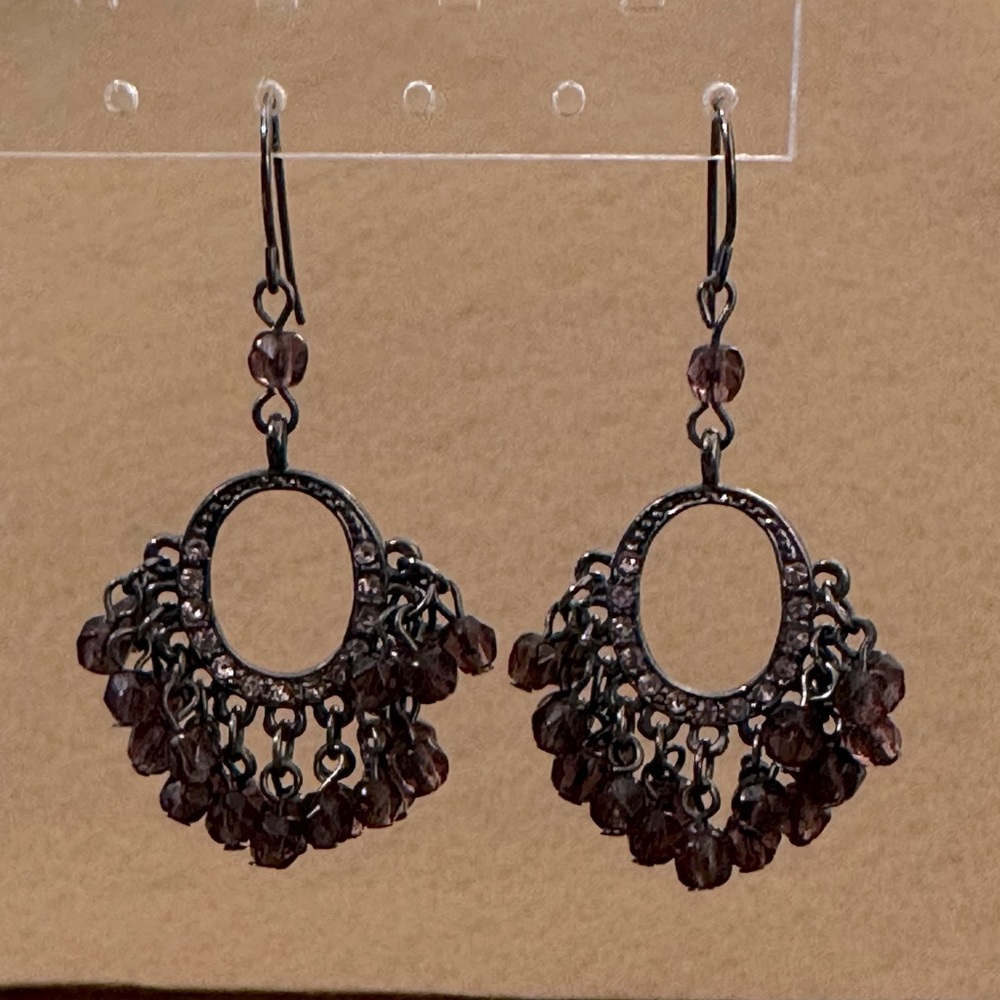 Hoop Earrings w/beads